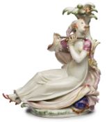 Orientalin mit Flöte, Meissen 1985.