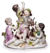 Bacchantengruppe/ "Der Herbst", Meissen um 1750.