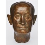 Bronze Emy Roeder: "Bildnis Erich Heckel", dat. 1951/52.