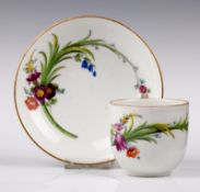 Tasse mit UT "Blütenzweig", Meissen Marcolini (1774-1813).