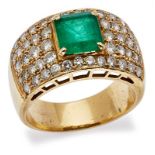 Gr. Smaragd-Brillant-Ring