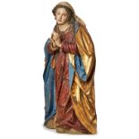 Gr. Skulptur Bartholomäus Steinle zugeschr.: Kniende Maria aus einer Marienkrönung, Weilheim/ Pfaffe