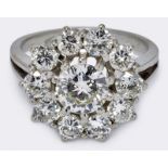 Gr. Brillant-Ring, Diamanten insg. 2,93 ct.