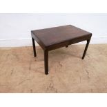 1940s mahogany table. 73cm width, 46cm height, 48cm depth.