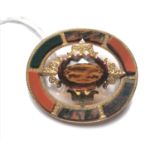 15 ct (tested) Scottish agate |Pebble| brooch set carnelian, bloodstone and moss agate circa 1890.