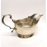A Birmingham silver sauce boat dated 1931. Standing 9 cm high, 15.5 cm width approx. 141 gms approx.