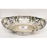 A George V Birmingham silver basket dated 1946. 98 gms approx.