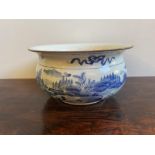 CHINESE BLUE AND WHITE BALUSTER JARDINERE decorated in tones of underglaze blue26cm diam