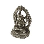 MINIATURE SILVER FIGUIRE OF TARA QING DYNASTY 5cm high PROVENANCE: Private Wiltshire collection