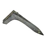 RARE ARCHAIC BRONZE HALBERD BLADE EASTERN ZHOU DYNASTY WARRING STATES the finely patinated blade