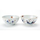 PAIR OF DOUCAI BOWLS KANGXI PERIOD the interior and exterior painted with blossoming stems  14.5cm