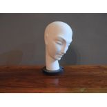 PLASTER MOULDED MILLINER'S BUST (34cm high)