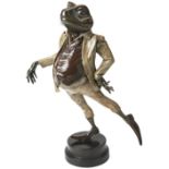 RACHEL TALBOT THE FABULOUS MR TOAD a limited edition Wind in the Willows bronze sculpture, signed