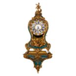 SPECTACULAR ORNATE FRENCH ORMOLU MOUNTED BALOON SHAPE BRACKET CLOCK, the gilt dial with enamelled