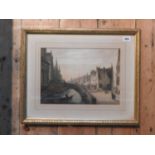 CONTINENTAL SCHOOL  Dutch Canal Scene The Devonshire Gallery label verso, 'Eng LeGendre' 25cm high x