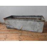 GALVANISED AGRICULTURAL WATER TROUGH / GARDEN PLANTER 125cm long, 49cm wide, 39cm deep