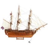 HMS VICTORY a kit built model of Nelson?s famous flagship, fully detailed and rigged 98 cm long x 78