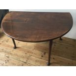 GEORGIAN MAHOGANY PAD-FOOT DROP-LEAF TABLE 73 x 122 x 115cms