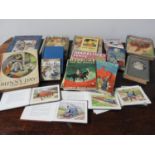 A COLLECTION OF VINTAGE CHILDRENS BOOKS INCLUDING THOMAS THE TANK ENGINE BOOK AND THREE MADELINE