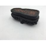 CHINESE HARDWOOD STAND LATE QING DYNASTY 12cm wide