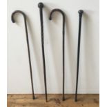 4 WALKING STICKS