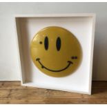 JIMMY CAUTY (1956) SMILEY RIOT SHIELD  Multiple (acrylic, emulsion/polycarbonate police riot