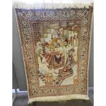 TURKISH SILK RUG 140 X 91 CM