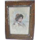 BERNARDINO ROME SIGNED PORTRAIT WATER COLOUR OF YOUNG MAN 26.5 x 19cm