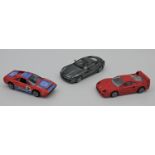 COLLECTION OF THREE FERRARI SCALE MODELS Ferrari 308 GTB rally car by Burago to 1:43 scale Ferrari