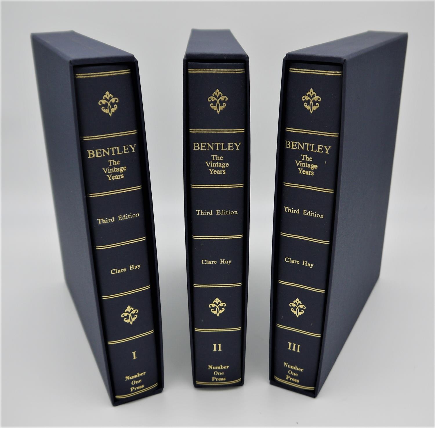 CLARE HAY: BENTLEY THE VINTAGE YEARS VOLUMES 1 TO 3 third and most comprehensive edition of the