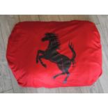 FERRARI 599 GTB INDOOR COVER stretchable cover in red with Ferrari logo suited to indoor use