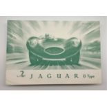 JAGUAR D TYPE SALES BROCHURE original Jaguar factory issued sales item from 1954 features