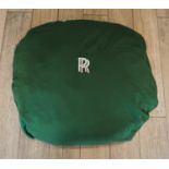 ROLLS ROYCE INDOOR CAR COVER finished in green and without bag believed to fit the modern dawn model
