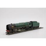 A B.R NO.70000 RIDDLES STANDARD 7MT PACIFIC LOCO WITH MOTORIZED TENDER, in 00 scale, good condition,
