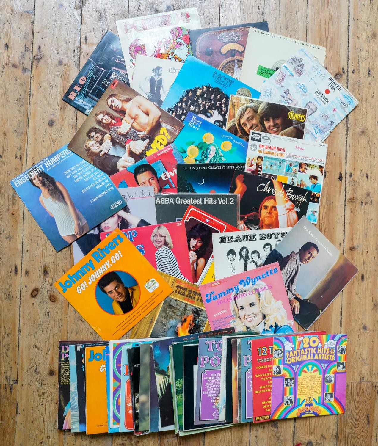 COLLECTION OF LP'S AND SINGLE RECORDS