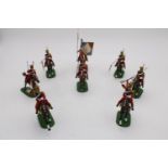 A GROUP OF EIGHT NAPLEONIC DUTCH/POLISH LANCER MODELS, 1/30 scale by Niena Art Studios of St