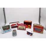 EIGHT COLLECTOR'S MODEL VEHICLES, INCLUDING 1936 LEYLAND CUB FIRE ENGINE BY MATCHBOX MODELS OF