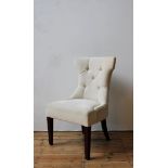 A CONTEMPORARY CREAM UPHOLSTERED 'MICHIGAN' SIDE CHAIR