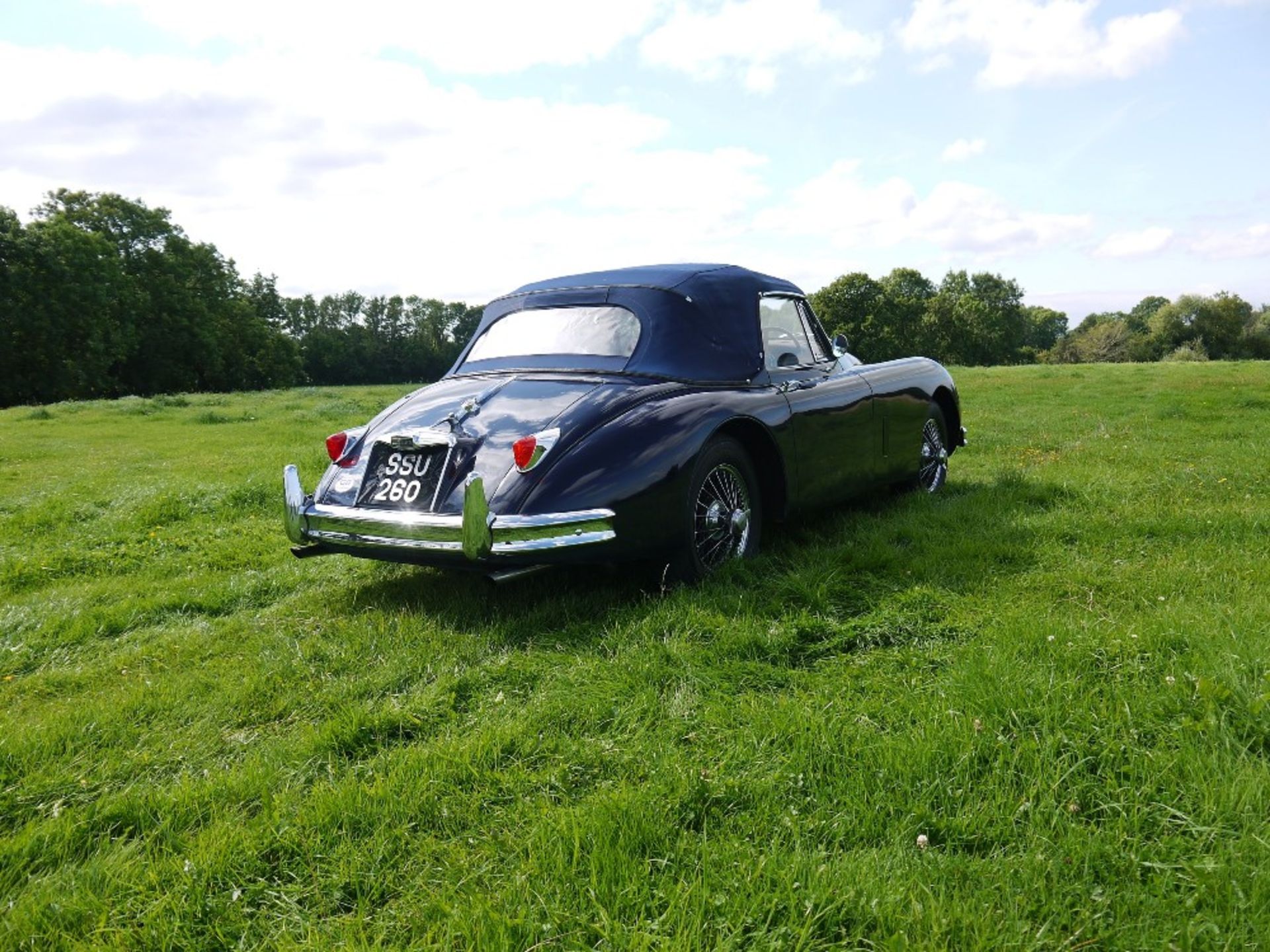 1958 JAGUAR XK150 DROPHEAD COUPE Registration Number: SSU 260 Chassis Number: S837226 Recorded - Image 12 of 26