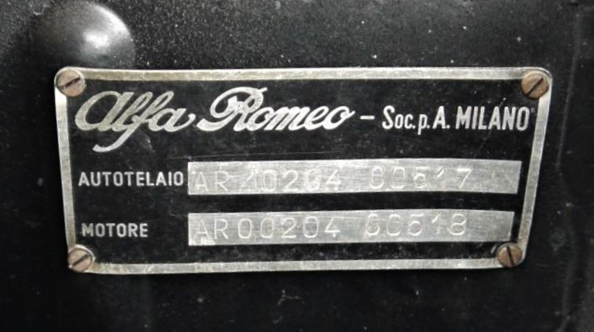 1960 ALFA ROMEO TOURING SPIDER Registration Number: 307 XVJ Chassis Number: AR*10204*000517 Recorded - Bild 17 aus 36