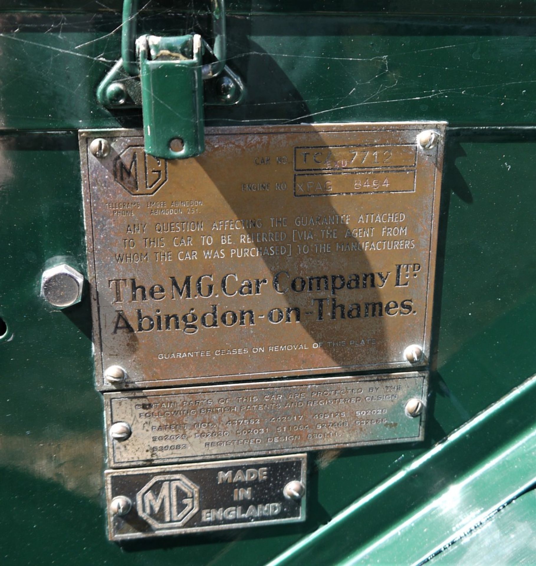 1949 MG TC 'MIDGET' Registration Number: XVV 276 Chassis number: TC 7712 Recorded Mileage: 40,700 - Image 20 of 21