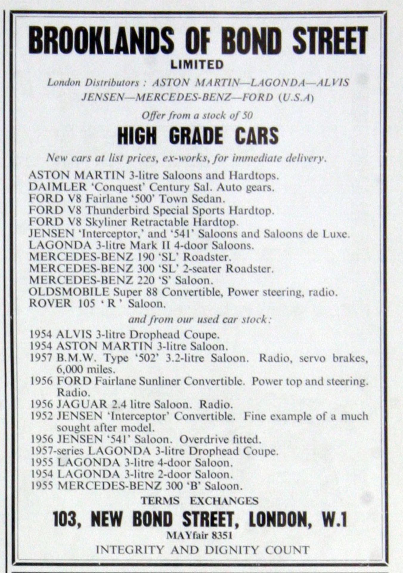 1952 JENSEN INTERCEPTOR CABRIOLET Registration Number: USK 657 Chassis Number: INT 18344Y Recorded - Image 41 of 41