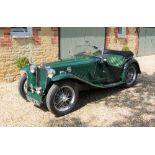 1949 MG TC 'MIDGET' Registration Number: XVV 276 Chassis number: TC 7712 Recorded Mileage: 40,700