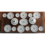 SIX ROYAL DOULTON 'PROVENCAL'  DINNER PLATES, SIX SIDE PLATES, TWO TUREENS AND OVAL PLATTER