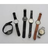 A COLLECTION OF SIX VARIOUS GENT'S WRIST WATCHES, including Seiko, Lorus, and others