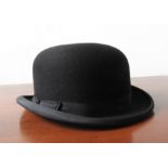 A CHRISTY'S OF LONDON BOWLER HAT, UK size 7 5/8, 62 cm