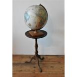 A WINE TABLE AND GLOBE