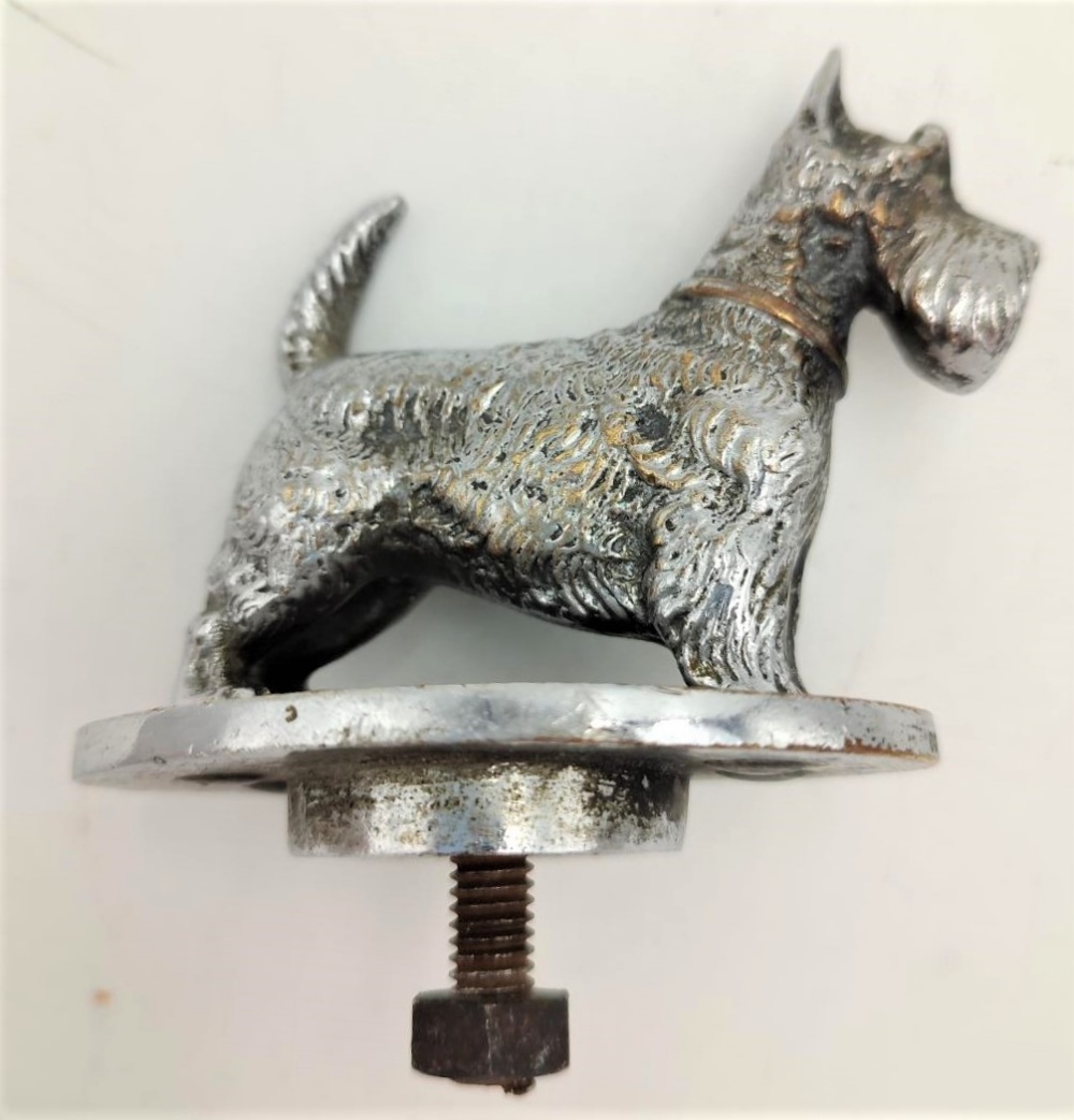 SCOTTIE DOG HOOD ORNAMENT / CAR MASCOT 10cm in length - Image 2 of 2