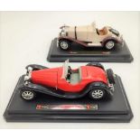 1/24TH SCALE MODELS BY BURAGO OF BUGATTI TYPE 55 AND MERCEDES SSK (2)