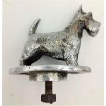 SCOTTIE DOG HOOD ORNAMENT / CAR MASCOT 10cm in length